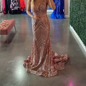 Rose Gold Jovani Dress!